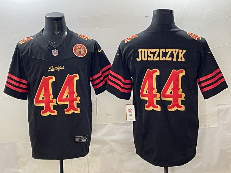 Men 2025 San Francisco 49ers #44 Juszczyk black 5th generation Nike Limited NFL Jersey style 039->san francisco 49ers->NFL Jersey